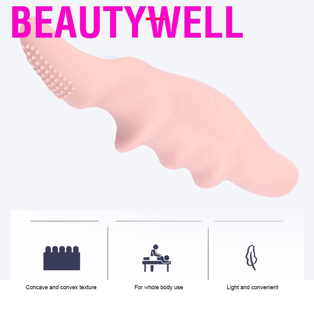 Dụng cụ mát xa hình dạng ngón tay cái bằng silicone chăm sóc sức khỏe