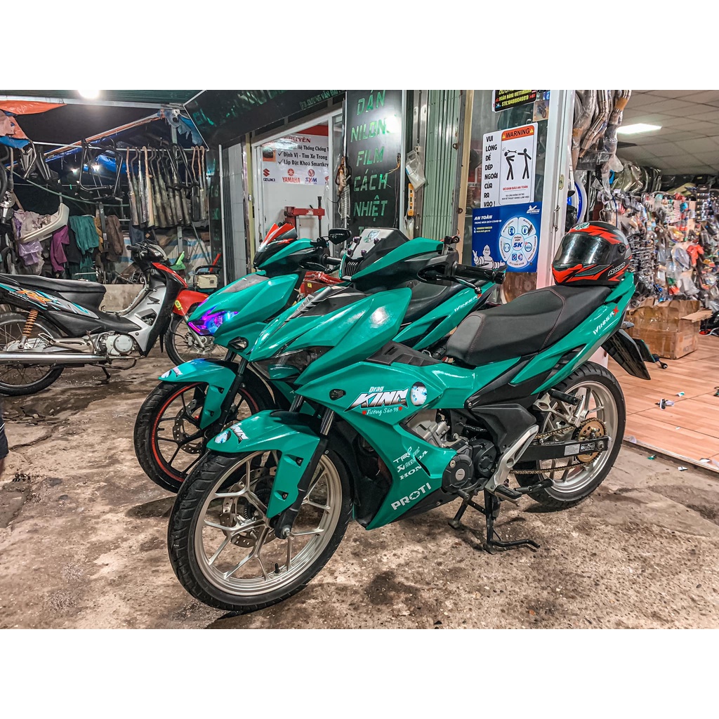 Tem Trùm Winner X King Drag Xanh Lục Bảo