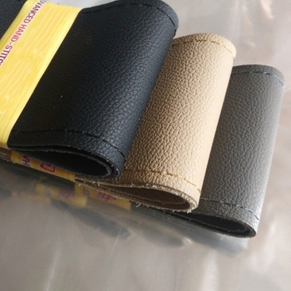 Vải Da Bọc Vô Lăng Xe Hơi 38CM DIY Mềm Mại Chống Trượt Với Chỉ May