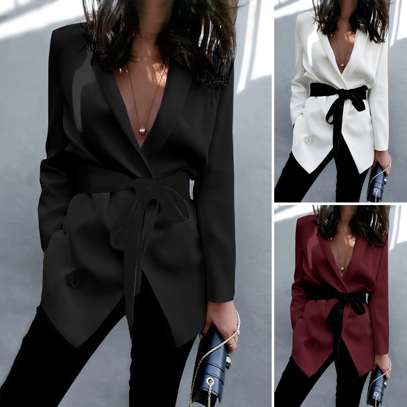 Áo khoác CELMIA blazer cổ bẻ dài tay | BigBuy360 - bigbuy360.vn