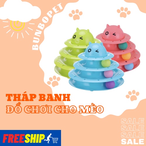 Tháp Banh 3 Tầng - Đồ Chơi Cho Mèo