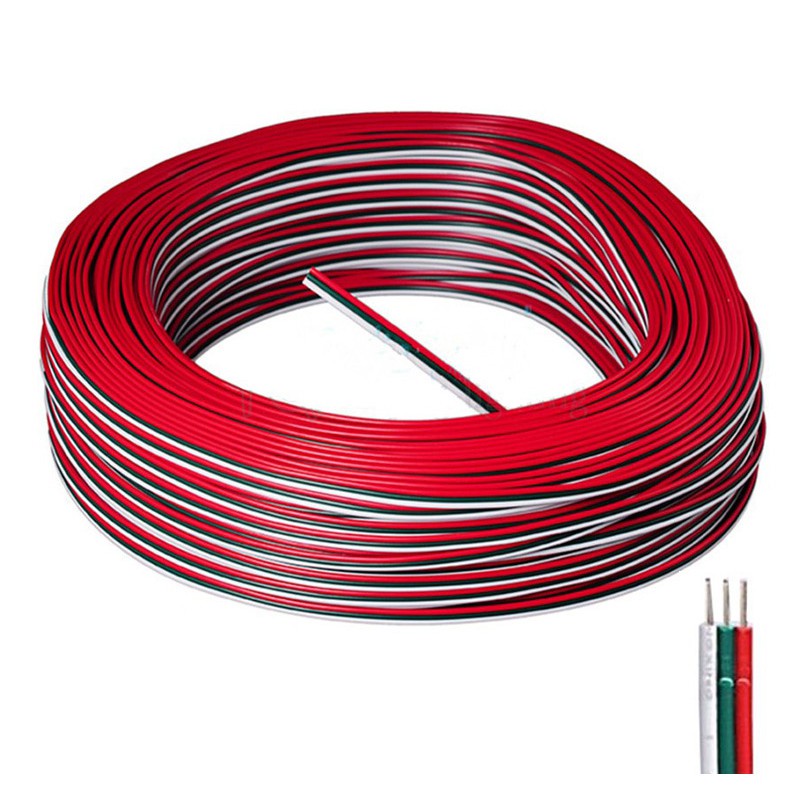 Dây điện 3 lõi cho dây led ws2812, ws2811, led full màu