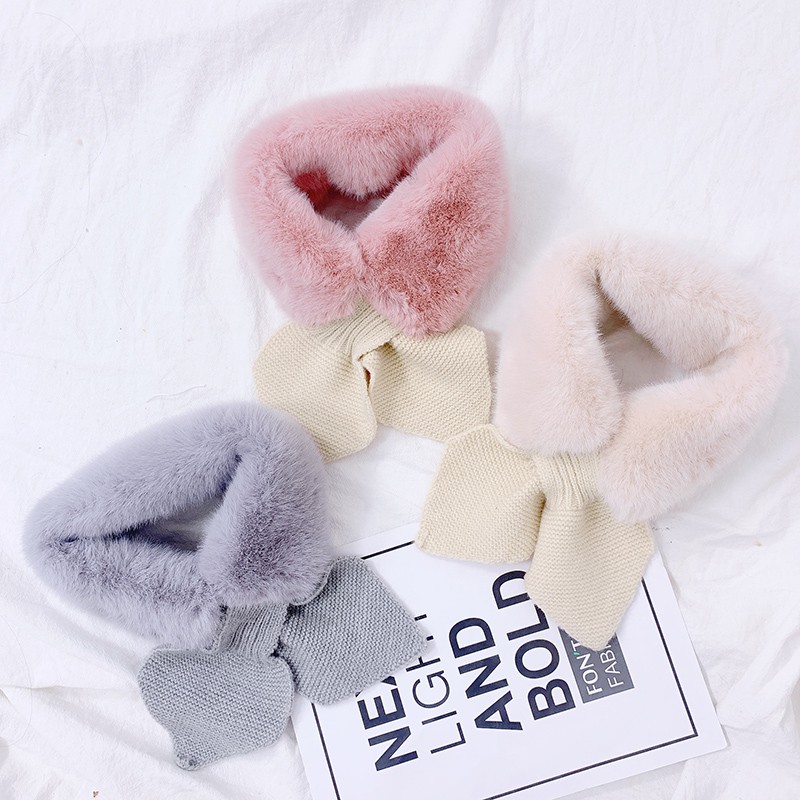 Khăn choàng cổ họa tiết chấm bi đáng yêu dành cho bé gái 2-6 tuổi