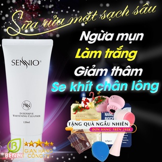Sữa rửa mặt sạch sâu kiểm soát nhờn Sennio Intensive Whitening Cleanser làm trắng da, giữ ẩm, mờ thâm, ngừa mụn