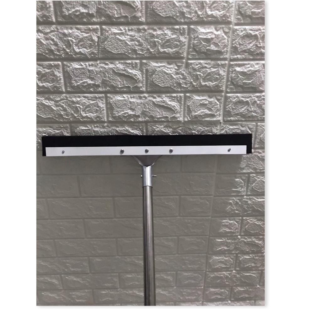 CÂY GẠT NƯỚC SÀN CÔNG NGHIỆP 55 cm, THÂN NHÔM, ĐẦU INOX 304 THẲNG, chuyên dùng cho nhà hàng- khách san- bệnh viên- trườn