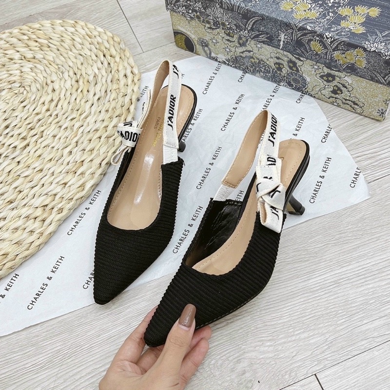 dép cao gót sandal ĐI Ô gót 5cm hàng loại 1 nét căng. FULLBOX BILL