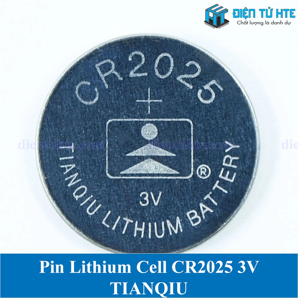 Pin Lithium Cell TIANQIU CR2025 2025 3V (Trong vỉ)