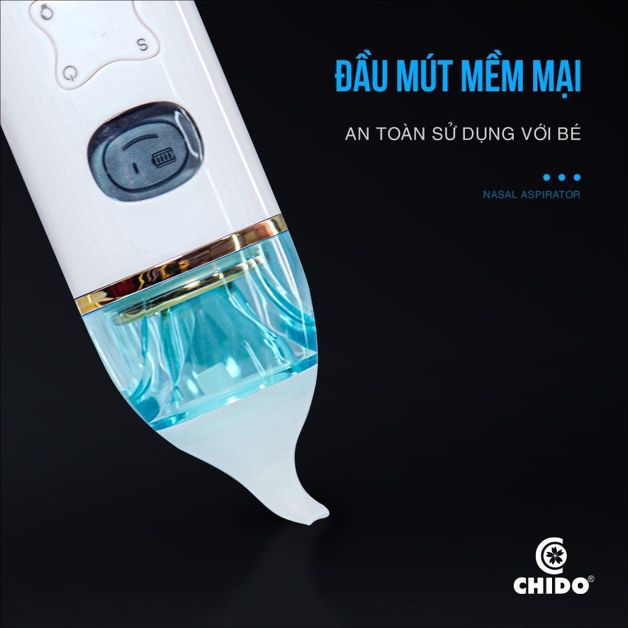 Máy Hút Mũi Chido Cao Cấp Có Nhạc, Màn Hình LCD, Công Nghệ Nhật Bản