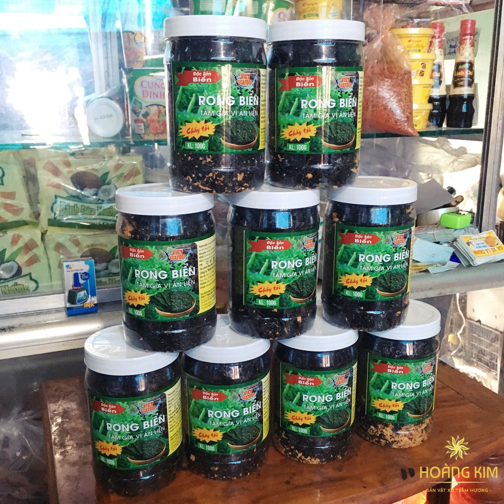 Rong biển cháy tỏi hộp 100g - Hàng Công ty Việt Seafood