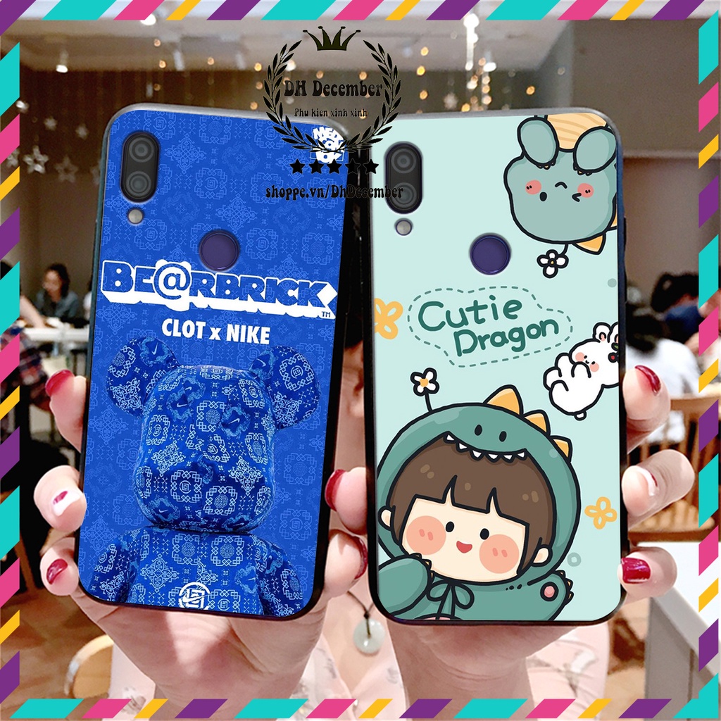 Ốp lưng Xiaomi REDMI 7 / REDMI NOTE 7 in hình 3D lucky, gấu Brick xinh xắn - KHÔNG NÊN BỎ LỠ