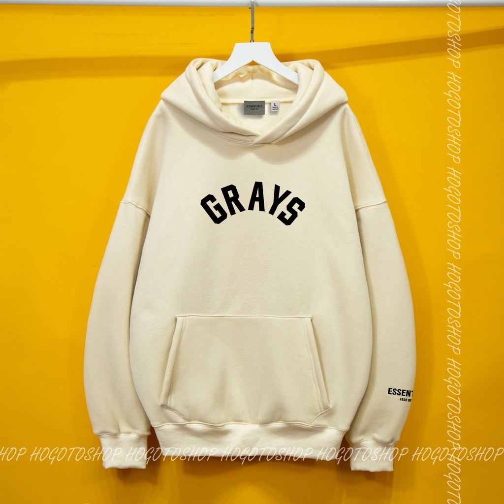 Áo nỉ Hoodie GRAYS Hogoto shop , Áo hoodie nam nữ nỉ bông cotton