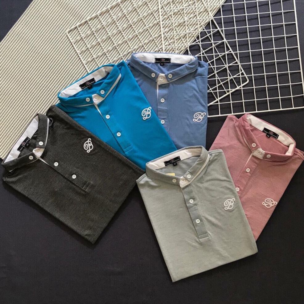 Áo thun nam áo phông nam có cổ - cổ trụ - cổ bẻ CHỮ B rất hot hàng đẹp siêu chất chuẩn shop-AT035