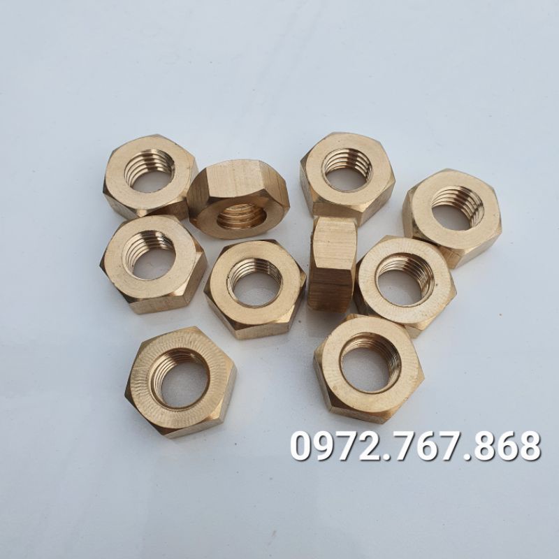Đai Ốc Đồng Thau M12