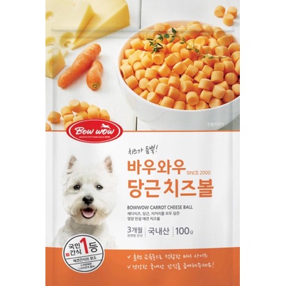 Snack BowWow Cheese Ball Phô Mai Viên 3 Vị Cho Chó -