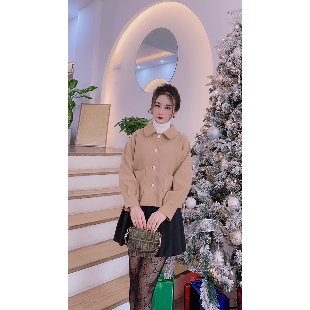 BÁN SỈ ÁO DẠ CÚC MỀM 2 TÚI CHO NỮ | BigBuy360 - bigbuy360.vn