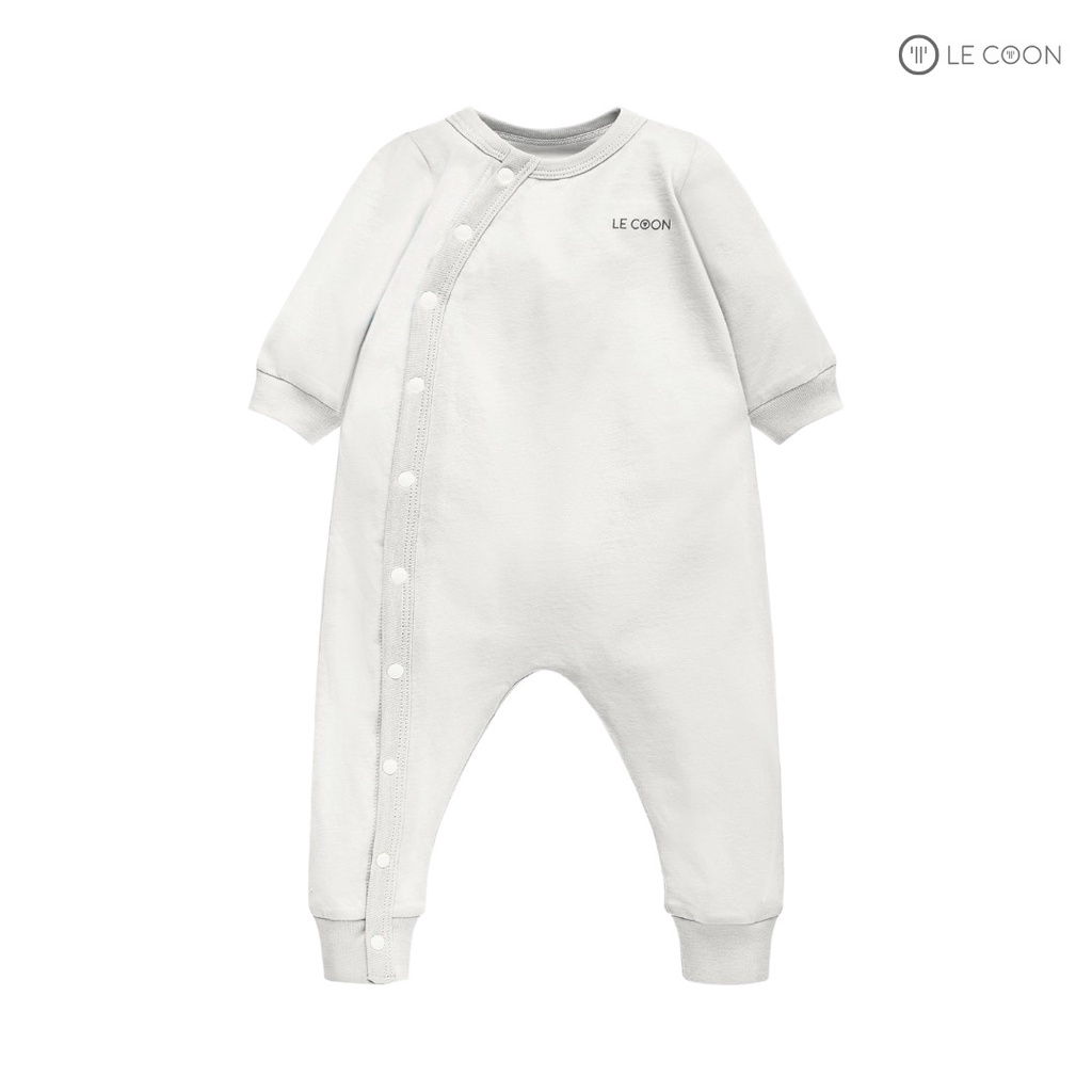 Le Coon - Bodysuit dài cúc bấm vạt chéo cho bé trai bé gái LC0879
