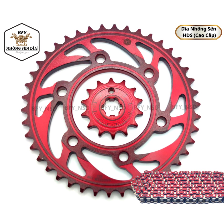 Nhông sên dĩa Exciter 150 - nhông sên dĩa - nhông sên dĩa exciter150 - nhông sên dĩa ex 150 - Ex 150 - Exciter 150 - BFY