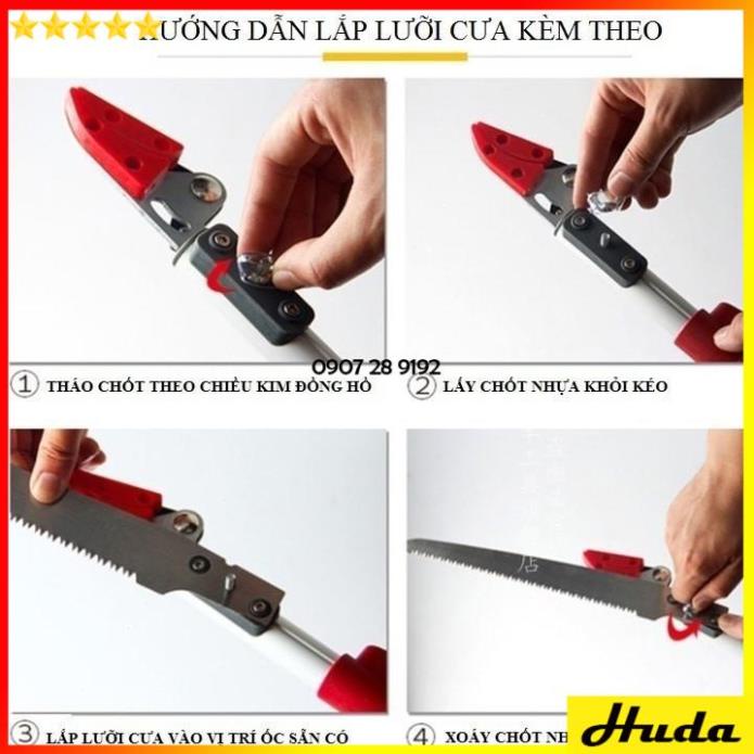 ⭐3 ĐOẠN 5M⭐KÉO CẮT TỈA CÀNH CÂY TRÊN CAO 5M - KÉO HÁI HOA QUẢ TRÁI CÂY GẬY DÀI 3M 4M 5M DỤNG CỤ ĐỒ LÀM VƯỜN NHẬT BẢN