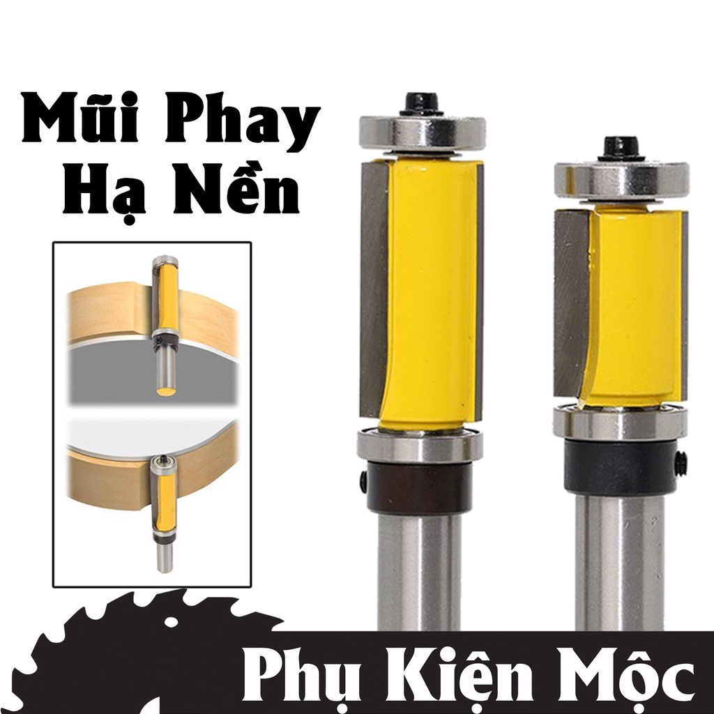 Mũi Phay Gỗ Hạ Nền Cắt Rãnh 2 Bi Muwang Đài Loan Cao Cấp