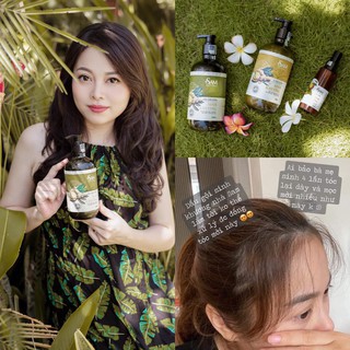 Cặp dầu gội đầu, dầu gội gừng xả Sinh Khương Sam Natural - Dầu gội mọc tóc ngăn rụng tóc 500ml - Sam Baby Shop