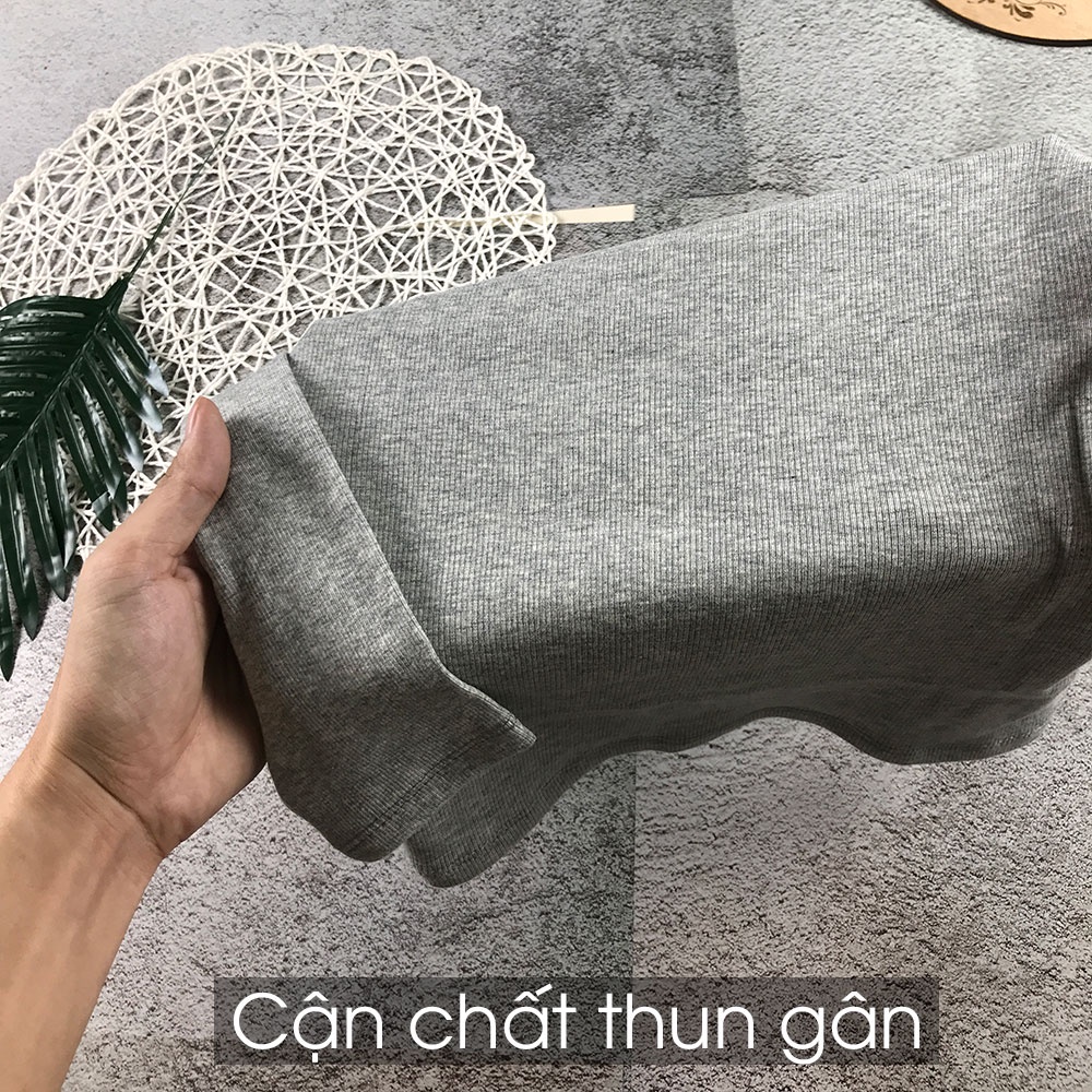 Áo Thun Tay Dài Nữ, Dáng Ôm Body Cổ Tròn Áo Phông Trơn Dáng Ôm Màu Đen/Trắng/Vàng/Hồng T022