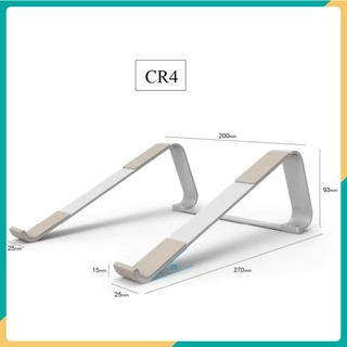 Giá Đỡ Laptop Macbook Crossline Nhôm chữ L kê tản nhiệt cho máy tính 14 inch, 15.6 inch, 13 inch, 17 inch để bàn