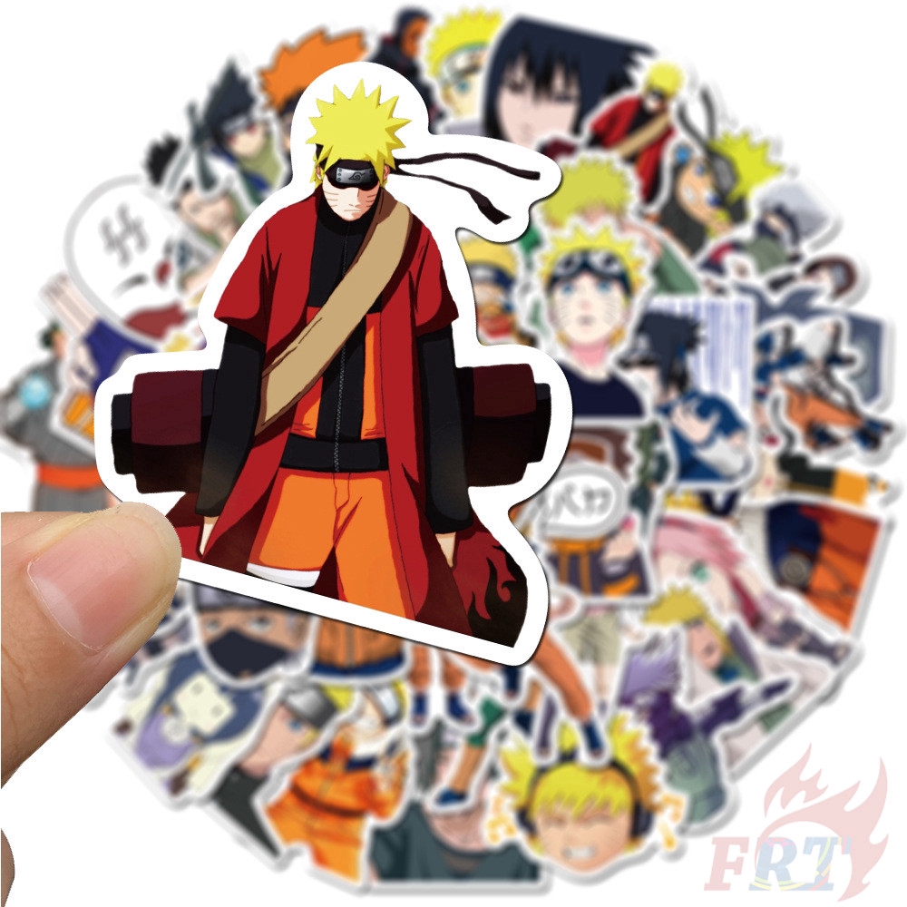 ❉ Naruto - Series 02 Anime Stickers ❉ 50Pcs/Set Uzumaki Naruto Uchiha Sasuke DIY Fashion Decals Doodle Stickers
