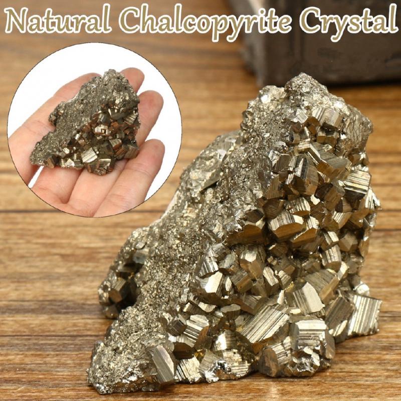 Đá Khoáng Chất Tự Nhiên Pyrite Chalcopyrite Màu Vàng