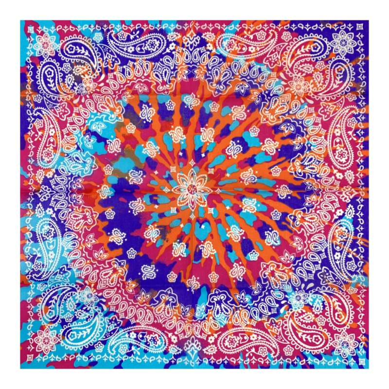 Khăn Trùm Đầu Họa Tiết Hoa Nhiều Màu Sắc Phong Cách Bohemian