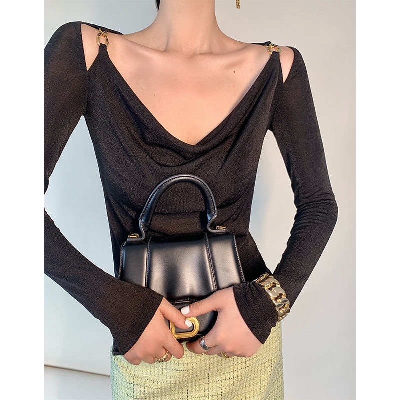 Áo nữ tay dài thiết kế mới mùa thu năm 2021