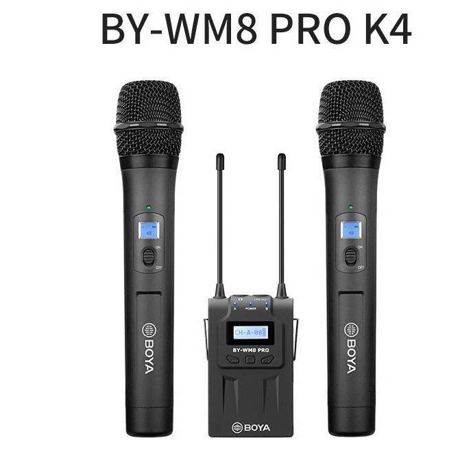 [Mã ELHACE giảm 4% đơn 300K] Micro thu âm không dây BOYA BY-WM8 PRO-K4