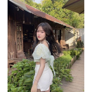 SÉT ÁO CỔ YẾM NƠ LƯNG