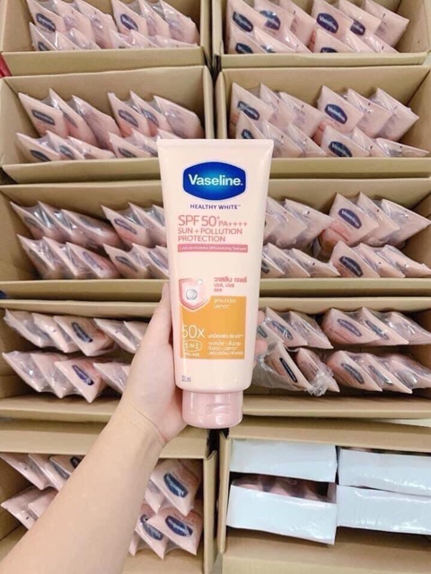 Dưỡng thể vaseline 50x Thái Lan 320ml - Chính Hãng