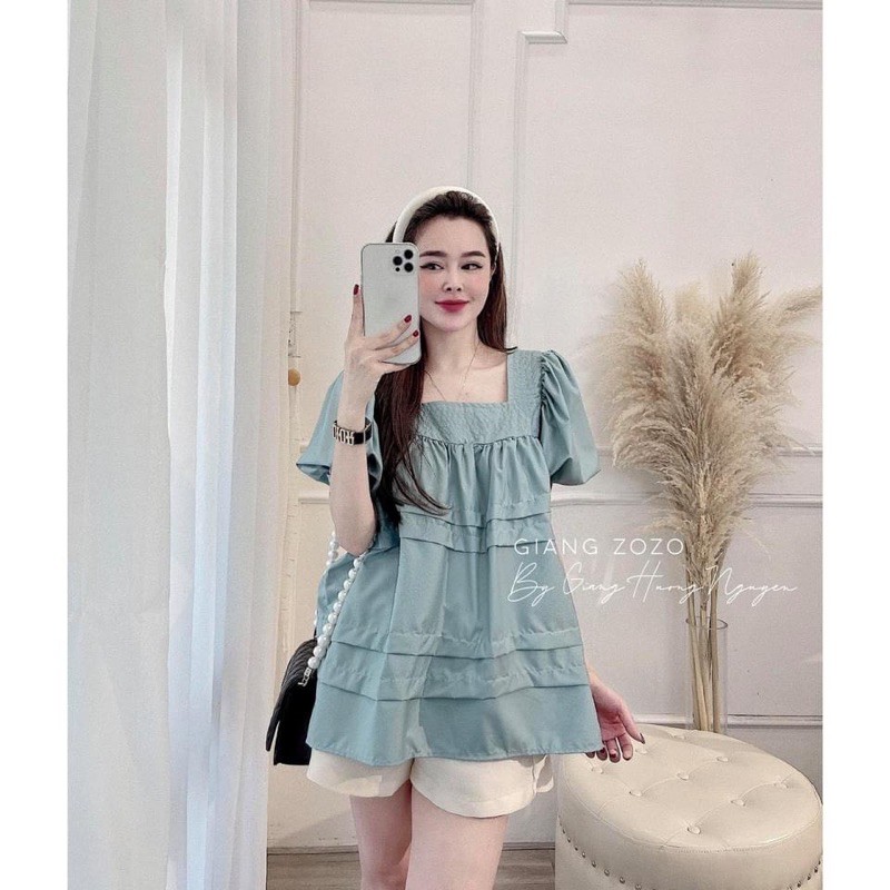 BÁN SỈ SÉT BỘ VÀ ÁO DỜI BABYDOLL MÀU XANH CHO NỮ