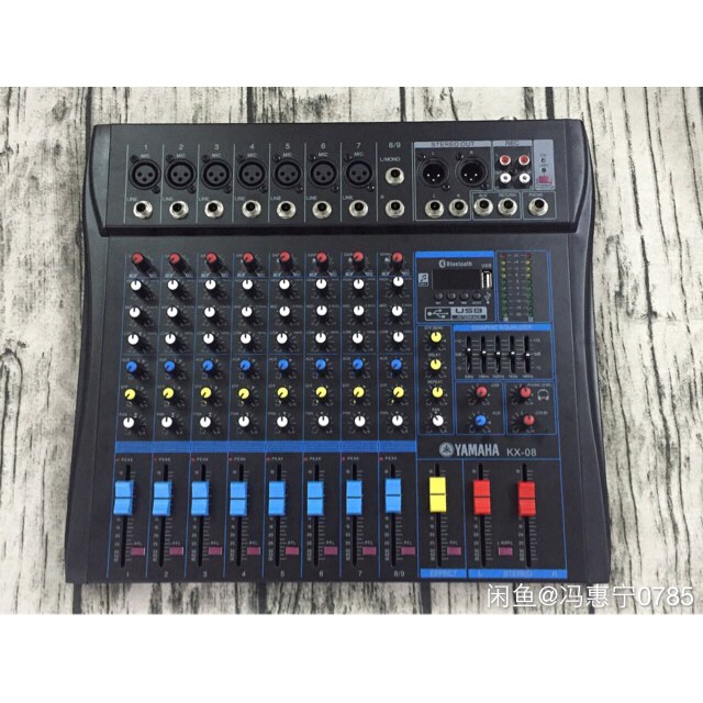 Mixer Yamaha / Yamaha 6 kênh 8 kênh 12 kênh mixer K hát đám cưới sân khấu hội nghị Bluetooth với hiệu ứng vang