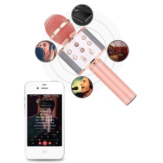 MIC HÁT KARAOKE BLUETOOTH KHÔNG DÂY WS858