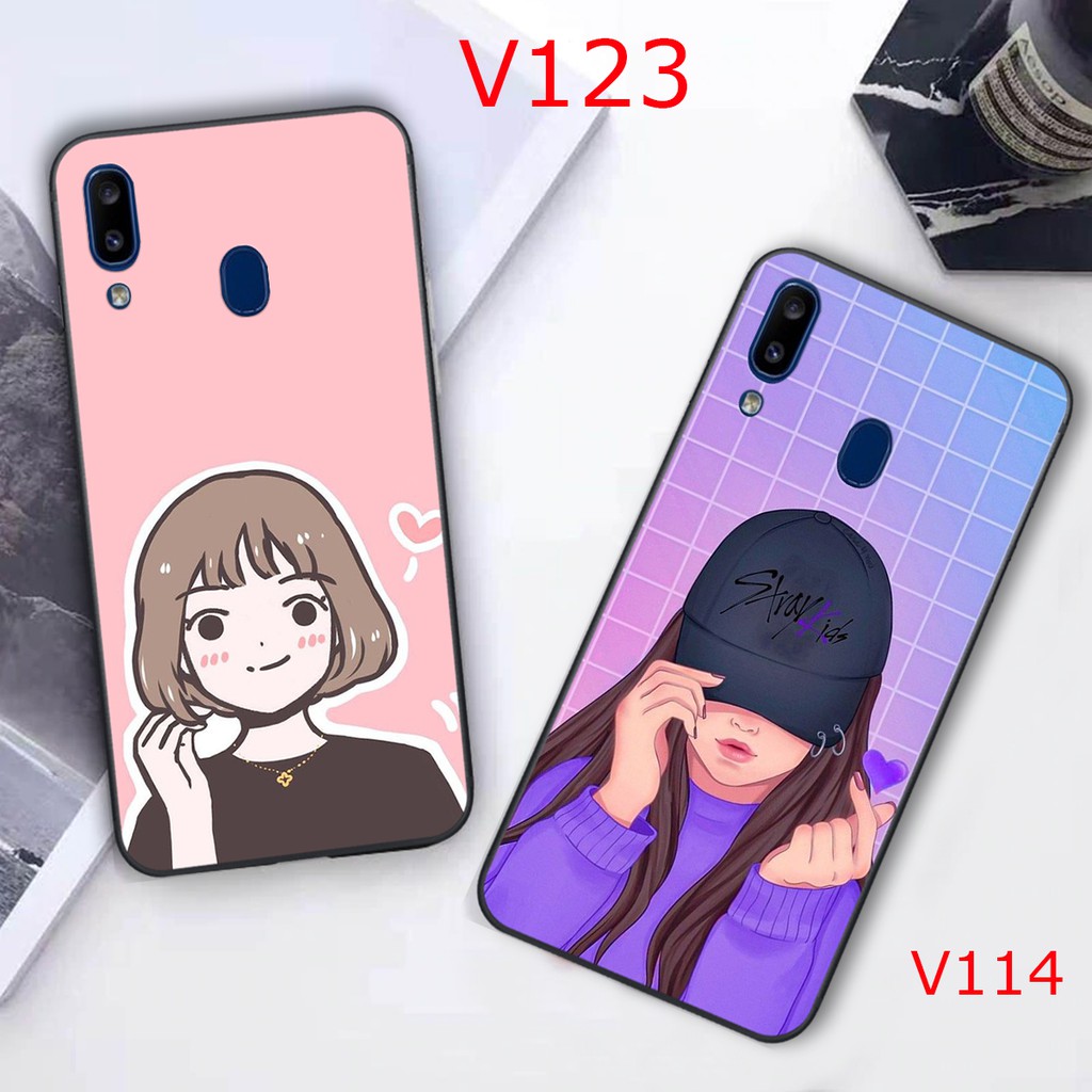 [ ỐP LƯNG GIÁ RẺ ] Ốp Samsung a30 - Samsung a20 in hình họa tiết cô gái