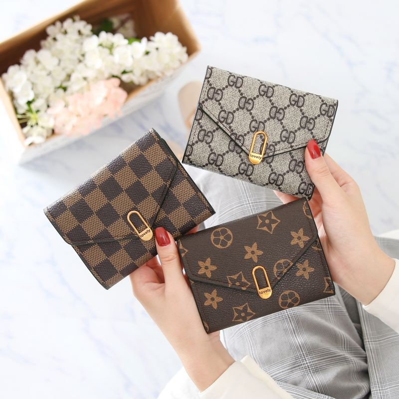 Ví Nữ Mini Ngắn Đẹp Cầm Tay Nhỏ Gọn Bỏ Túi Thời Trang Cao Cấp V06 - HAMAN
