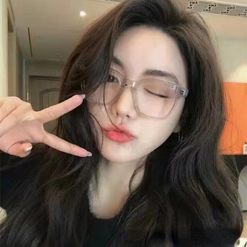 (KIQI-FASHION) COD Mắt Kính Chống Bức Xạ Gọng Vuông Thời Trang Cổ Điển Chất Lượng Cao Chống Ánh Sáng Xanh Có Thể Thay Thế Cho Máy Tính