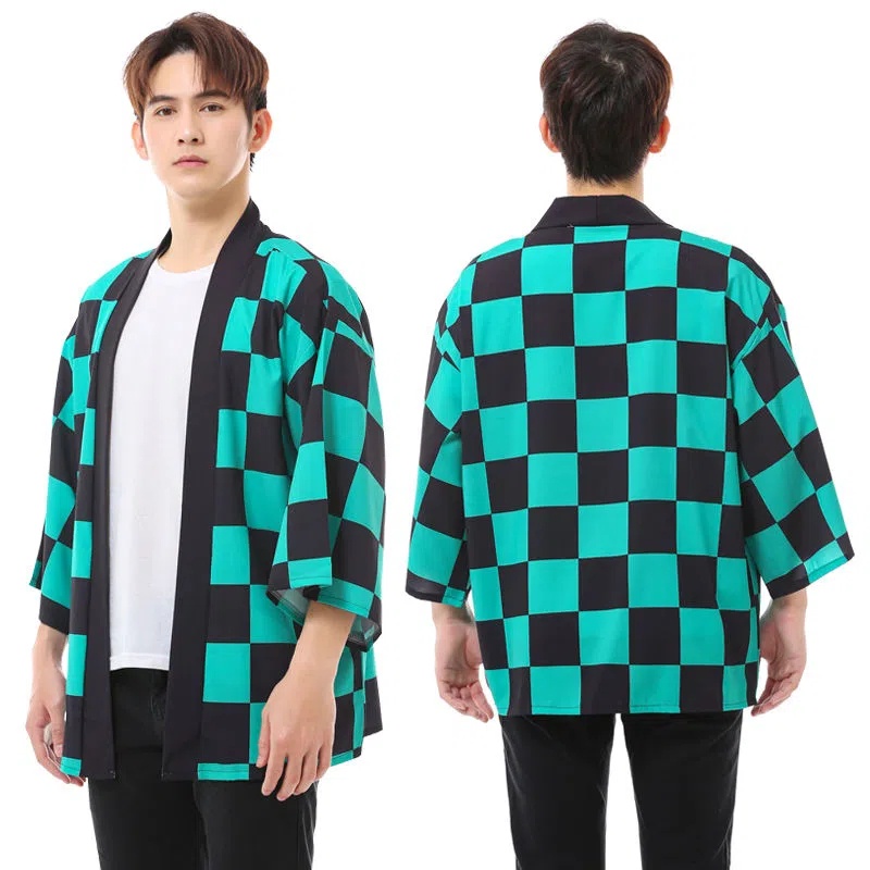 Áo Khoác kimono Hóa Trang Nhân Vật kamado Tanjiro Nezuko Trong Phim Demon Slayer