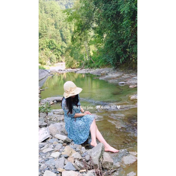 Nón cói nơ mới siêu xinh đi chơi, đi du lịch