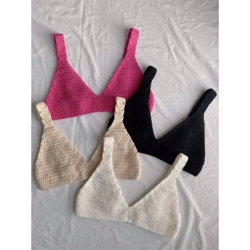 Áo bra len handmade ☘️FREESHIP☘️