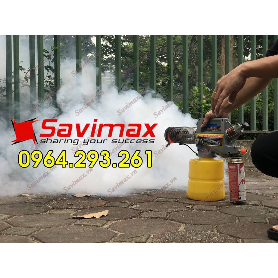 Máy phun th.uốc muỗi gia đình, máy phun khói mini Savimax 3000 Gold hoạt động bằng gas