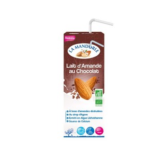 Sữa hạnh nhân thuần chay hữu cơ vị sô-cô-la hiệu la mandorle -200ml