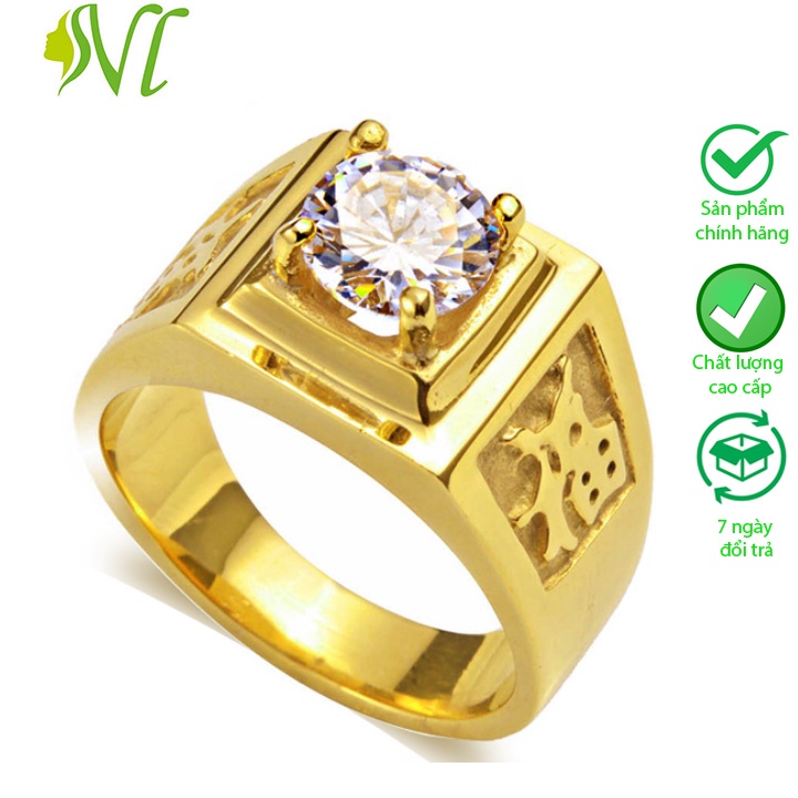 Nhẫn chữ phước titan người đẹp vì lụa không đen sài nước tốt