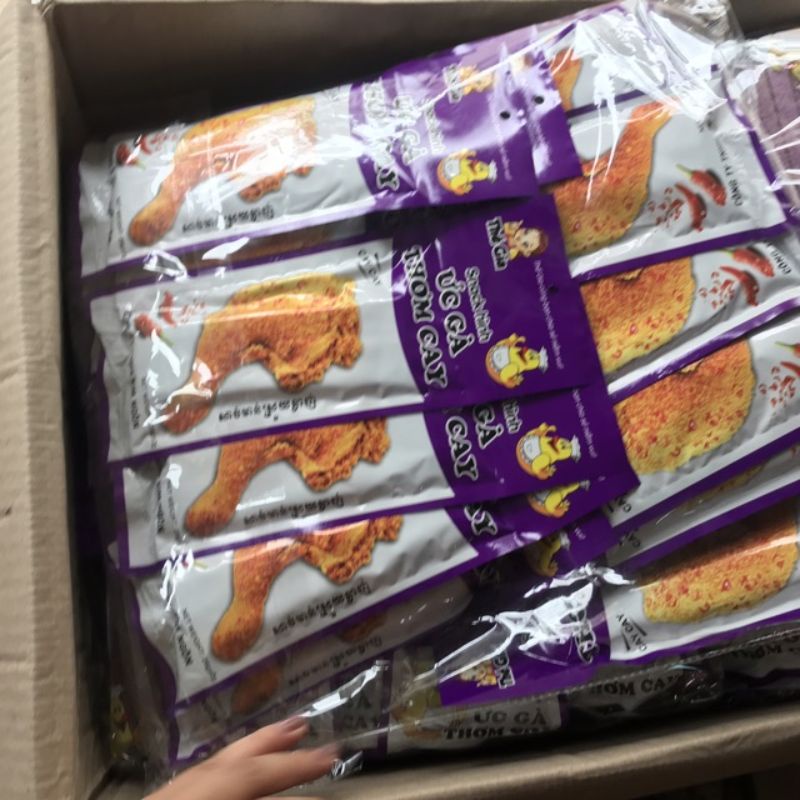Bịch ức gà thơm cay 30 gói 26gam