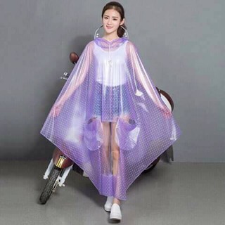 Áo mưa chấm bi hàng loại 1 (Gia dụng tiện ích 1102)