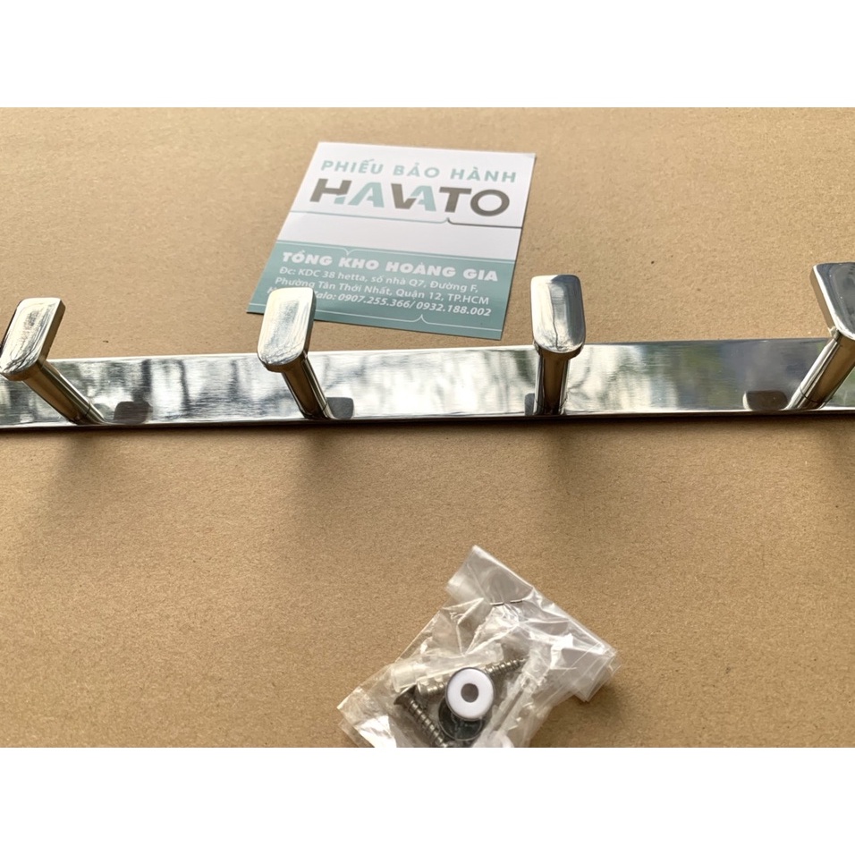 Móc treo quần áo cao cấp inox 304 , giá treo đồ không gỉ sét - kèm vít và đầu chụp vít siêu đẹp