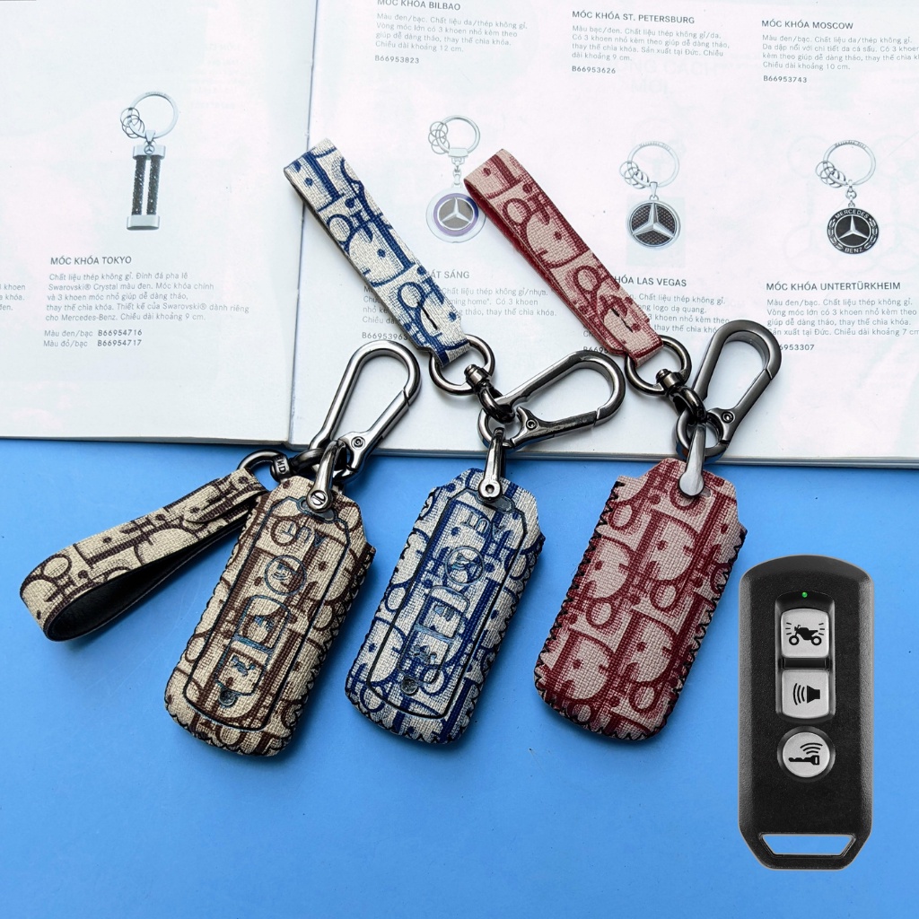 Bọc chìa khoá smartkey SH  ,SH Mode,Bao da smartkey SH ( SHK Móc D)