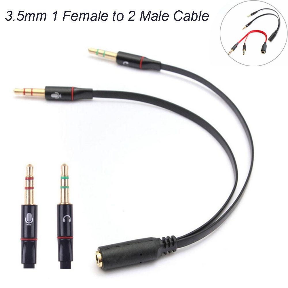 BTLIMER Cáp Chia Âm Thanh Tai Nghe 3.5mm 1 Lỗ CắM Sang 2 ĐầU CắM Chuyên Nghiệ